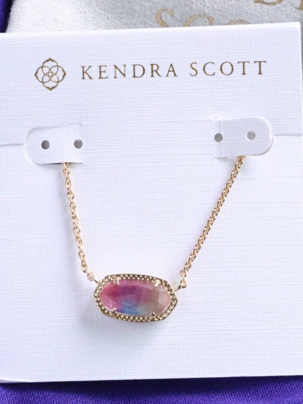 Kendra Scott Elisa Necklace Watercolor Illusion
